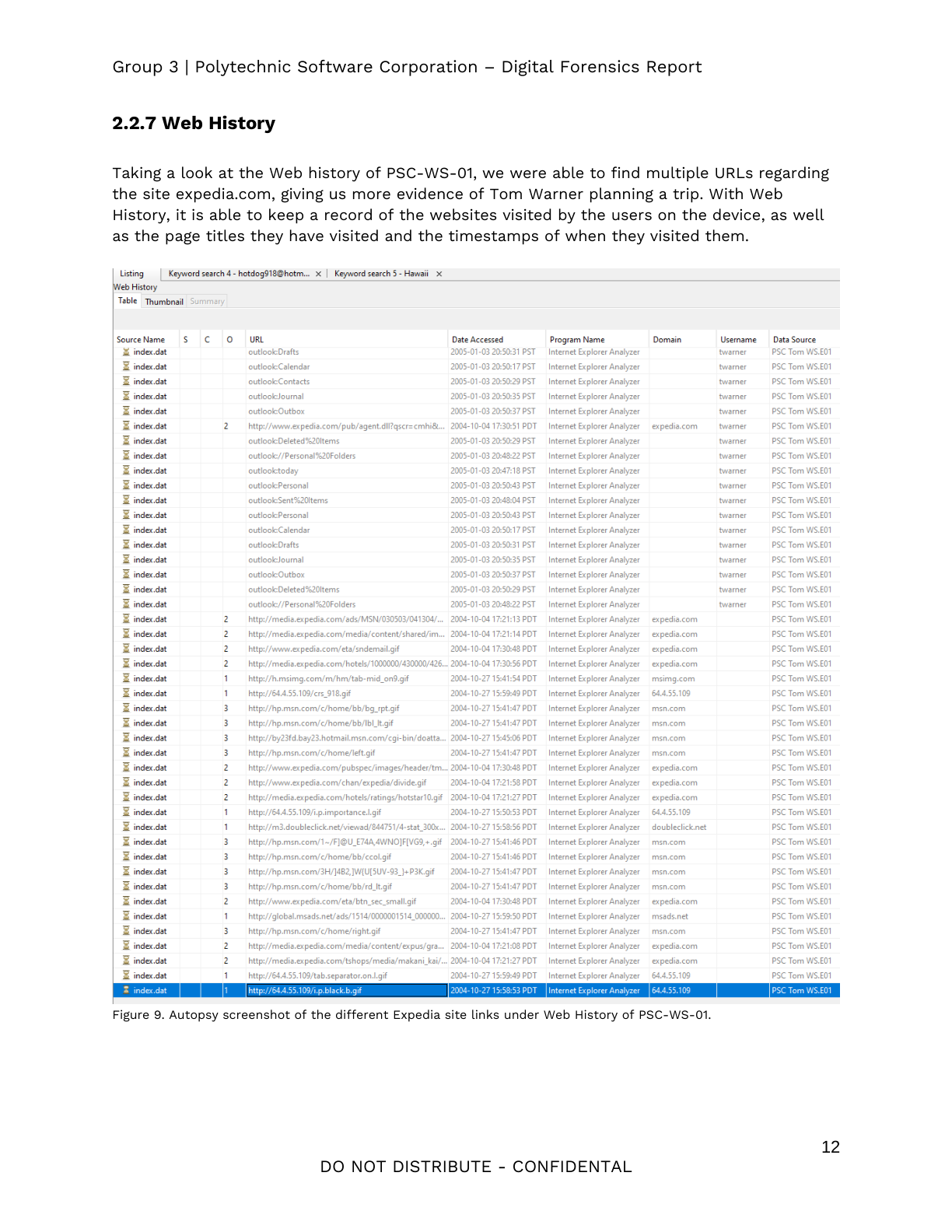 Evidence Web Handwritten Example Digital Forensics Final Lab: Correlating Evidence Across Workstations ...